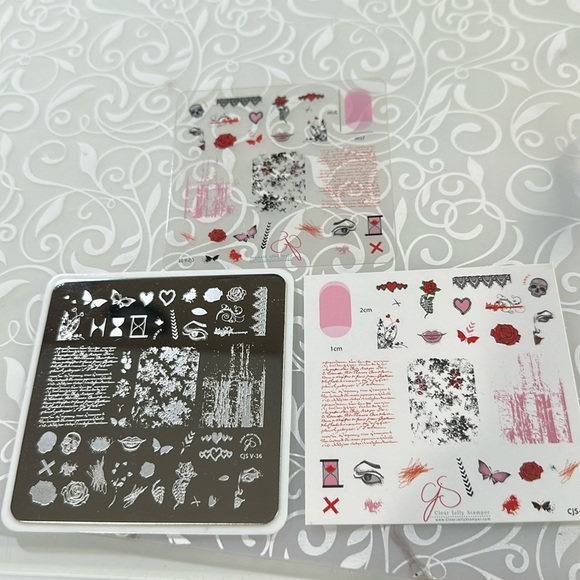 Clear Jelly Stamper Other - Clear Jelly Stamper Valentines Day Plate - CJS-V-36